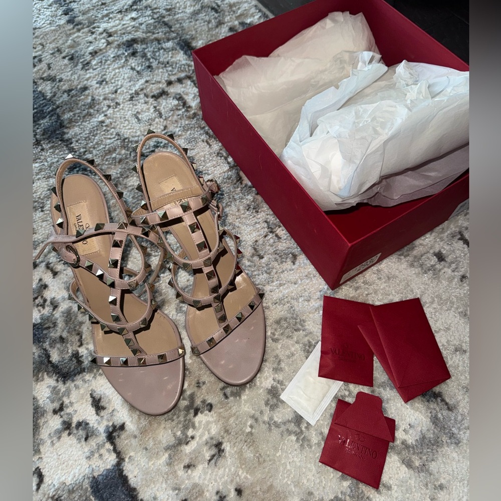 Valentino Women's Sandals with Studs - Blush